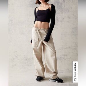 New Blue PacSun Pocket Cargo Bungee Pants